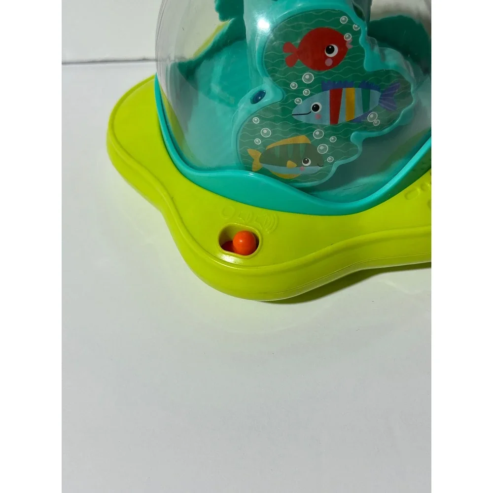 Bright Starts Press & Spin Activity Toy Sensory Aquarium Fish Sounds